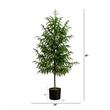 Nearly Natural 4ft Artificial Norfolk Pine Tree in Green