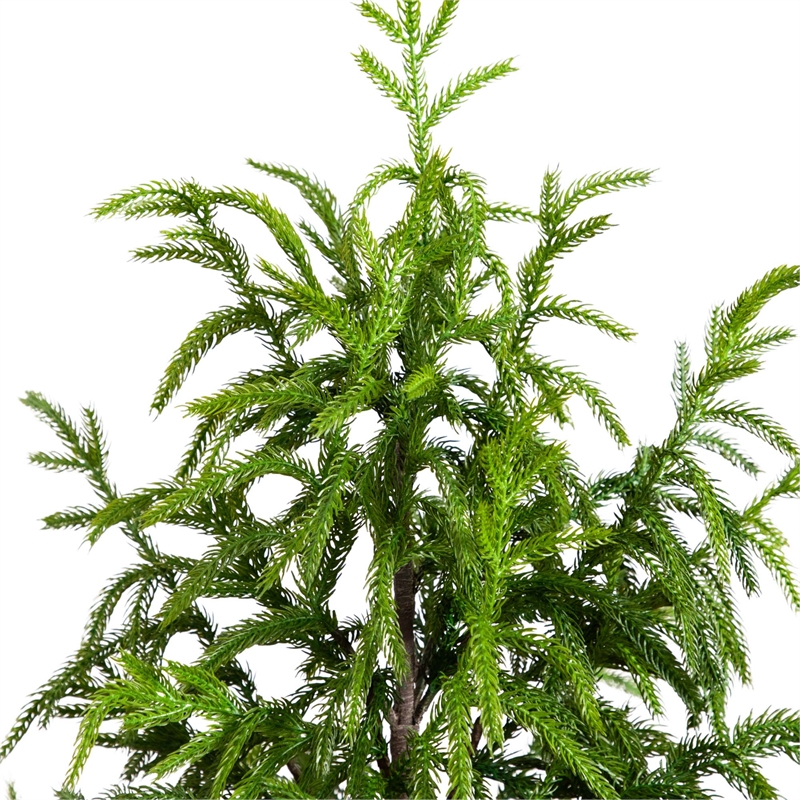 Nearly Natural 4ft Artificial Norfolk Pine Tree in Green