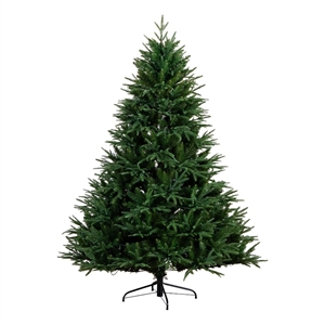 Nearly Natural 6ft Pre-Lit Edmonton Fir Light Show Memory Shape Christmas Tree