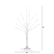 Nearly Natural 2ft Pre-Lit Artificial White Birch Tree with 60 Warm White LED