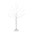 Nearly Natural 2ft Pre-Lit Artificial White Birch Tree with 60 Warm White LED