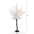 Nearly Natural 4ft Lighted Artificial Cherry Blossom Tree w/210 WarmWhite LED