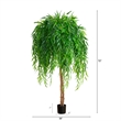 Nearly Natural 6ft Willow Artificial Tree (Real Touch) in Green