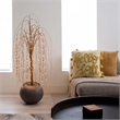Nearly Natural 4ft Pre-Lit Artificial Willow Tree w/ 120 Warm White LED Lights
