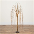 Nearly Natural 4ft Pre-Lit Artificial Willow Tree w/ 120 Warm White LED Lights