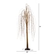 Nearly Natural 6ft Pre-Lit Artificial Willow Tree with 160 Warm White LED Lights