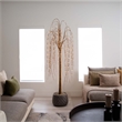 Nearly Natural 6ft Pre-Lit Artificial Willow Tree with 160 Warm White LED Lights