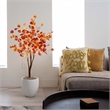 Nearly Natural 4ft Pre-Lit Autumn Eucalyptus Fall Tree w/ 160 Warm White LED