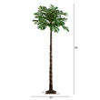 Nearly Natural 6ft UV Resistant Lighted Palm Tree with 206 Warm White LED Lights