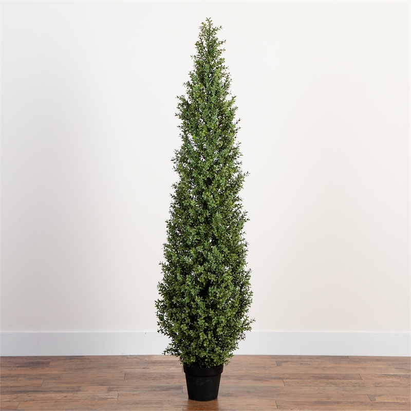Nearly Natural 6ft UV Resistant Artificial Boxwood Topiary Tree (Indoor/Outdoor)