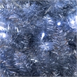 Nearly Natural 4ft Artificial Silver Christmas Tree with 130 Cool White LED