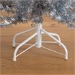 Nearly Natural 4ft Artificial Silver Christmas Tree with 130 Cool White LED