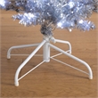 Nearly Natural 6ft Artificial Silver Christmas Tree with 300 Cool White LED