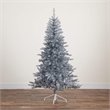 Nearly Natural 6ft Artificial Silver Christmas Tree with 300 Cool White LED
