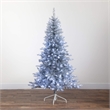 Nearly Natural 6ft Artificial Silver Christmas Tree with 300 Cool White LED