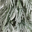 Nearly Natural 4ft Flocked Down Swept Christmas Tree with 110 LED in White