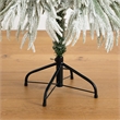 Nearly Natural 4ft Flocked Down Swept Christmas Tree with 110 LED in White