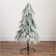 Nearly Natural 4ft Flocked Down Swept Christmas Tree with 110 LED in White