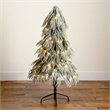 Nearly Natural 4ft Flocked Down Swept Christmas Tree with 110 LED in White