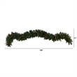 Nearly Natural 9ft Mixed Pines & Pinecones Extra Wide Christmas Garl