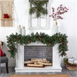 Nearly Natural 9ft Mixed Pines & Pinecones Extra Wide Christmas Garl
