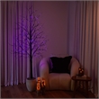Nearly Natural 7ft Pre-Lit Halloween Black Twig Tree w/ 390 LED