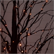 Nearly Natural 7ft Pre-Lit Halloween Black Twig Tree w/ 390 LED
