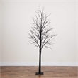 Nearly Natural 7ft Pre-Lit Halloween Black Twig Tree w/ 390 LED