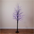 Nearly Natural 7ft Pre-Lit Halloween Black Twig Tree w/ 390 LED