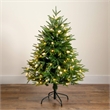 Nearly Natural 4ft Pre-Lit Luxembourg Pine Christmas Tree