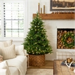 Nearly Natural 6ft Pre-Lit Luxembourg Pine Christmas Tree