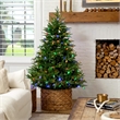 Nearly Natural 6ft Pre-Lit Luxembourg Pine Christmas Tree