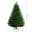 Nearly Natural 7ft Pre-Lit Luxembourg Pine Christmas Tree