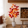 Nearly Natural 5ft Pre-Lit Autumn Weeping Maple Fall Tree w/ 240 Warm White LED