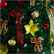 Nearly Natural 7ft Pre-Lit Pop up Christmas Tree with Red & Gold Ornaments