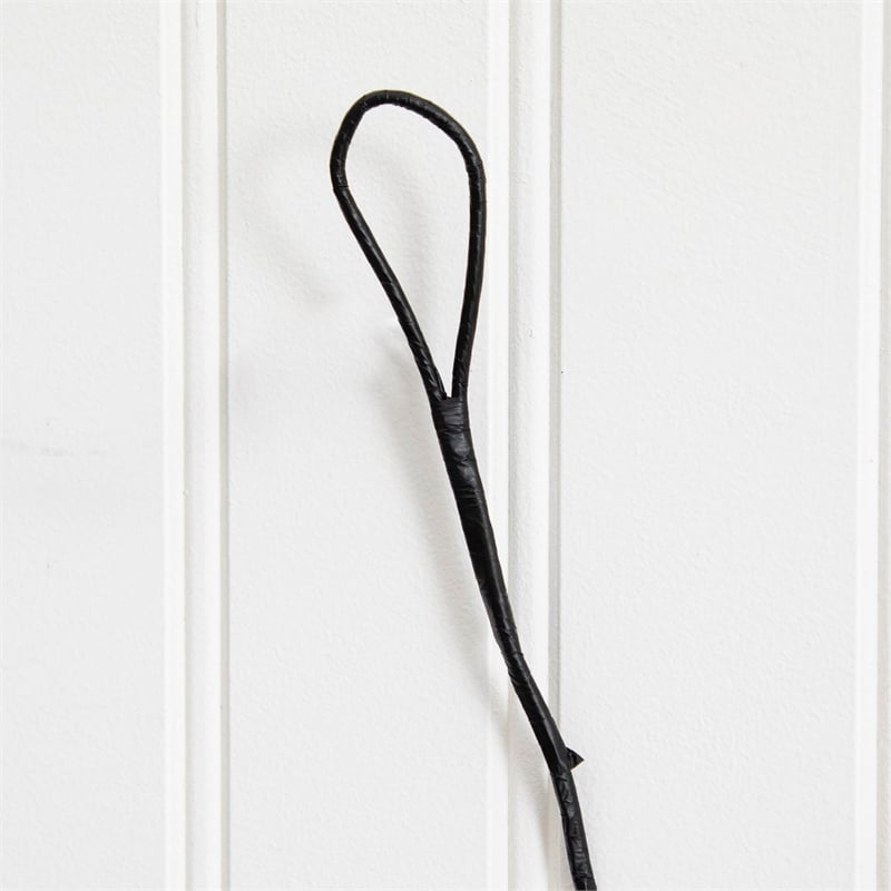 Nearly Natural 6.5ft Pre-Lit Artificial Halloween Black Twig Garland w/ 48 LED