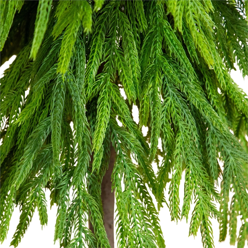 Nearly Natural 3ft Artificial Real Touch Down Swept Norfolk Pine Tree