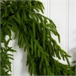 Nearly Natural 9ft Pre-Lit Real Touch Norfolk Island Pine Garland w/ 50 LED