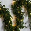 Nearly Natural 9ft Pre-Lit Real Touch Norfolk Island Pine Garland w/ 50 LED