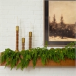 Nearly Natural 9ft Pre-Lit Real Touch Norfolk Island Pine Garland w/ 50 LED