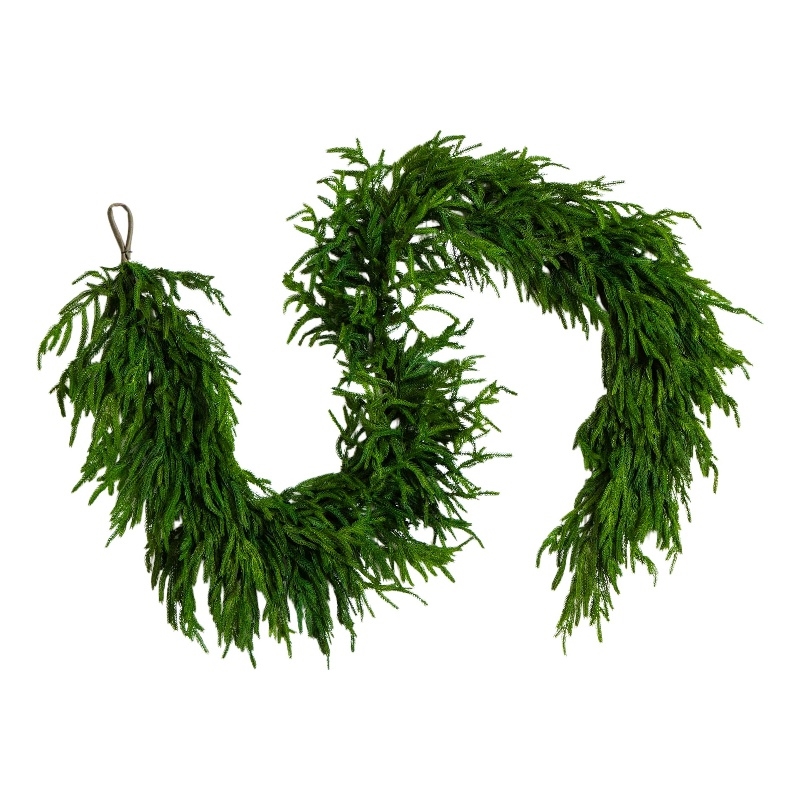 Nearly Natural 8ft Artificial Real Touch Norfolk Island Pine Garland
