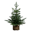 Nearly Natural 3ft Pre-Lit Christmas Tree in Jute Wire Planter