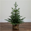 Nearly Natural 3ft Pre-Lit Christmas Tree in Jute Wire Planter