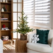 Nearly Natural 3ft Pre-Lit Christmas Tree in Jute Wire Planter