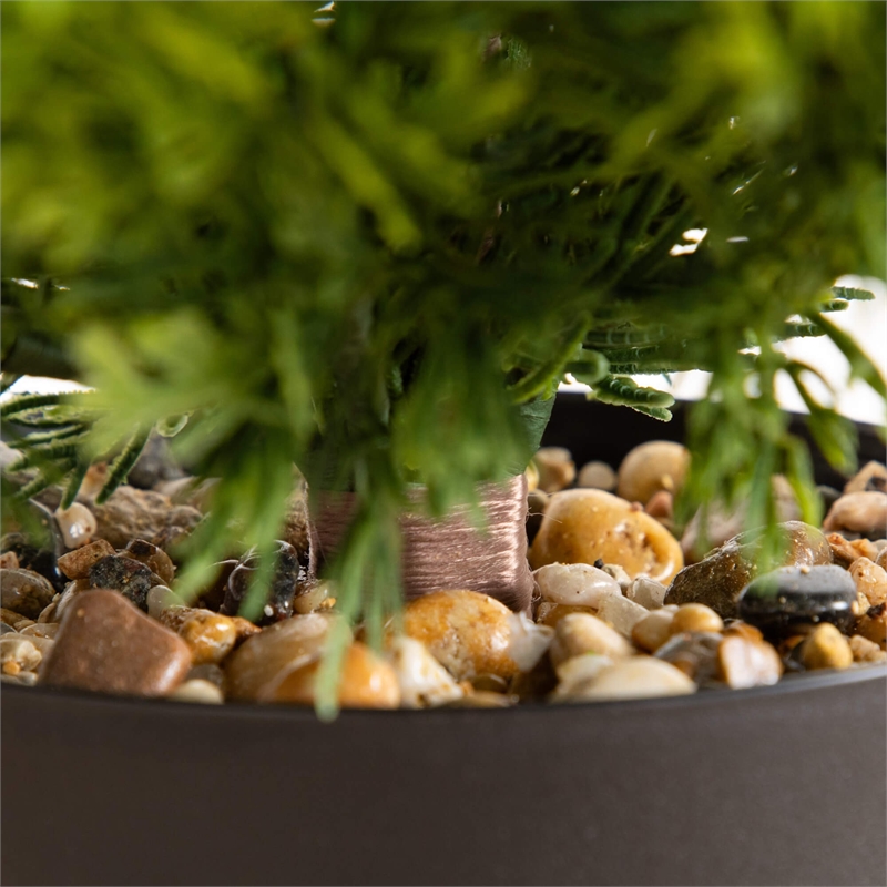 Nearly Natural 3ft Artificial Cypress Topiary Green Christmas Tree