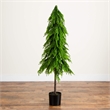 Nearly Natural 5ft Artificial Real Touch Down Swept Norfolk Pine Tree