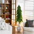 Nearly Natural 5ft Artificial Real Touch Down Swept Norfolk Pine Tree