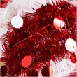 Nearly Natural 4ft Pre-Lit Pop up Red & White Tinsel Christmas Tree with 50 LED
