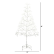 Nearly Natural 4ft Pre-Lit White Starburst Tree with 800 Fairy Warm White LED