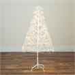 Nearly Natural 4ft Pre-Lit White Starburst Tree with 800 Fairy Warm White LED
